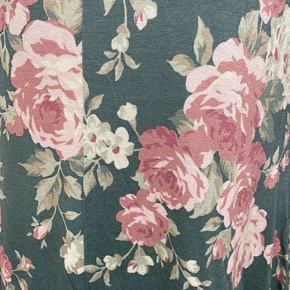 NWT Bold Elements Green Floral Dress. Size M medium 8/10 - Picture 4 of 11